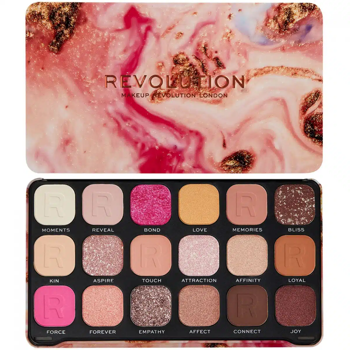 پالت سایه 18 رنگ رولوشن Revolution مدل Forever Flawless 