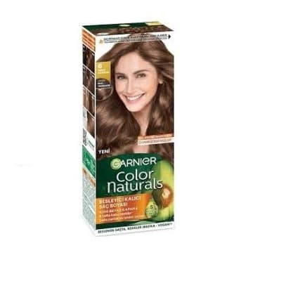 کیت رنگ مو گارنیر GARNIER مدل COLOR NATURALS شماره 6 رنگ قهوه ای تیره