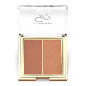 پالت رژ گونه پودری دوتایی گلدن رز Golden Rose رنگ Warm Pearl شماره 05