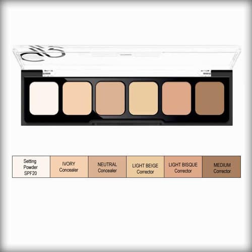 پالت کانسیلر گلدن رز Golden Rose مدل Light To Medium 01