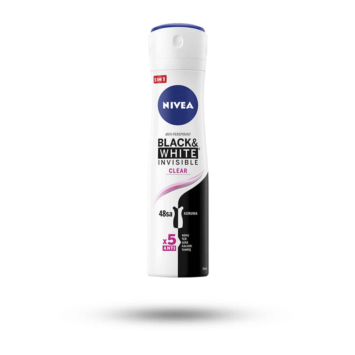اسپری ضد تعریق نیوآ Nivea مدل Black & White رايحه Clear حجم 200 ميل