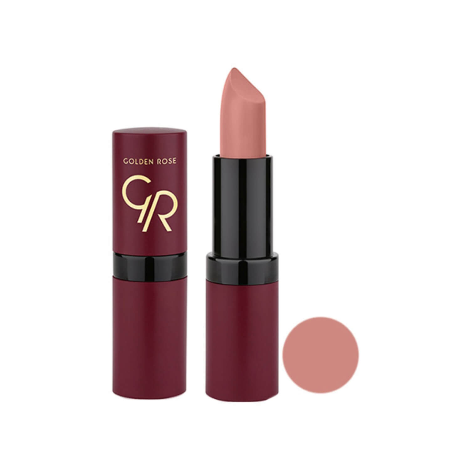 رژ لب جامد مات و مخملی گلدن رز Golden Rose شماره 1