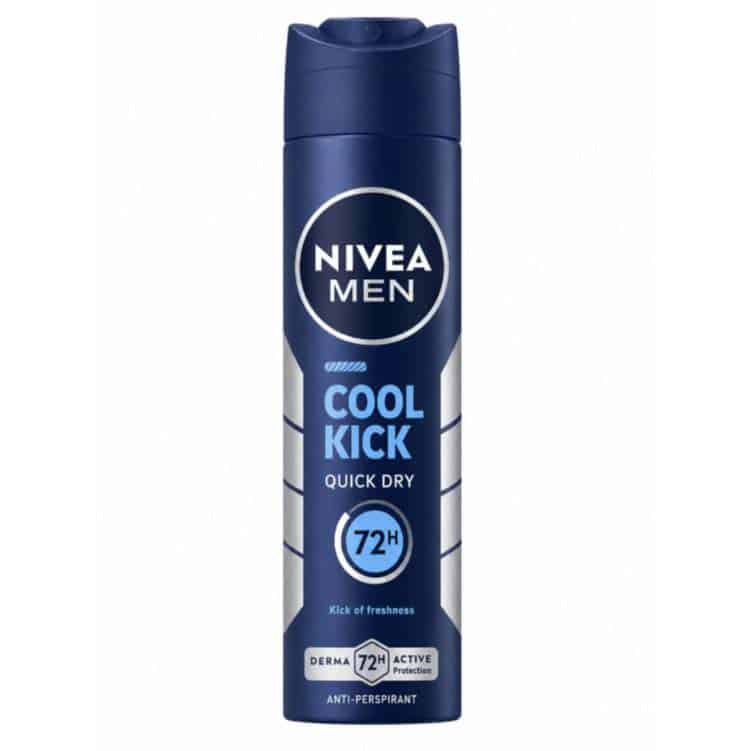 nivea-cool-kick-men-deodorant-spray-200ml-rozshoparas اسپری ضد تعریق مردانه نیوآ Nivea مدل Cool Kick حجم 200 ميل
