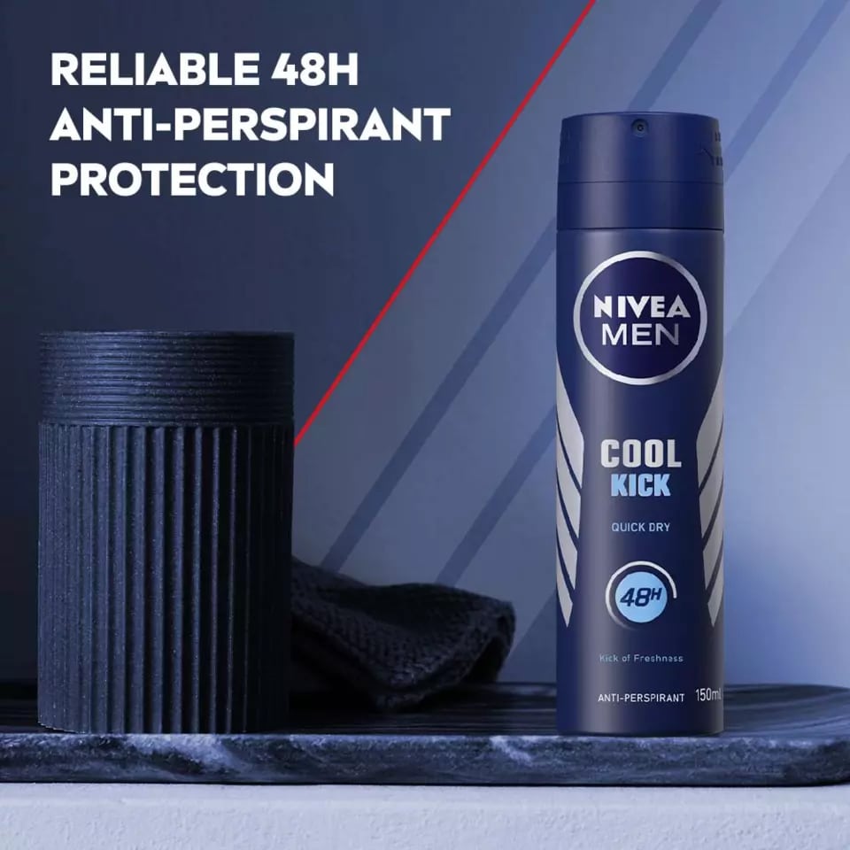 اسپری ضد تعریق مردانه نیوآ Nivea مدل Cool Kick حجم 200 ميل