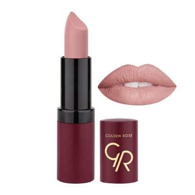 رژ لب جامد مات و مخملی گلدن رز Golden Rose شماره 3