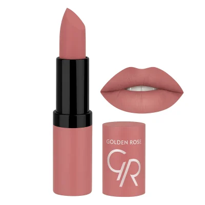 رژ لب جامد مات و مخملی گلدن رز Golden Rose شماره 39