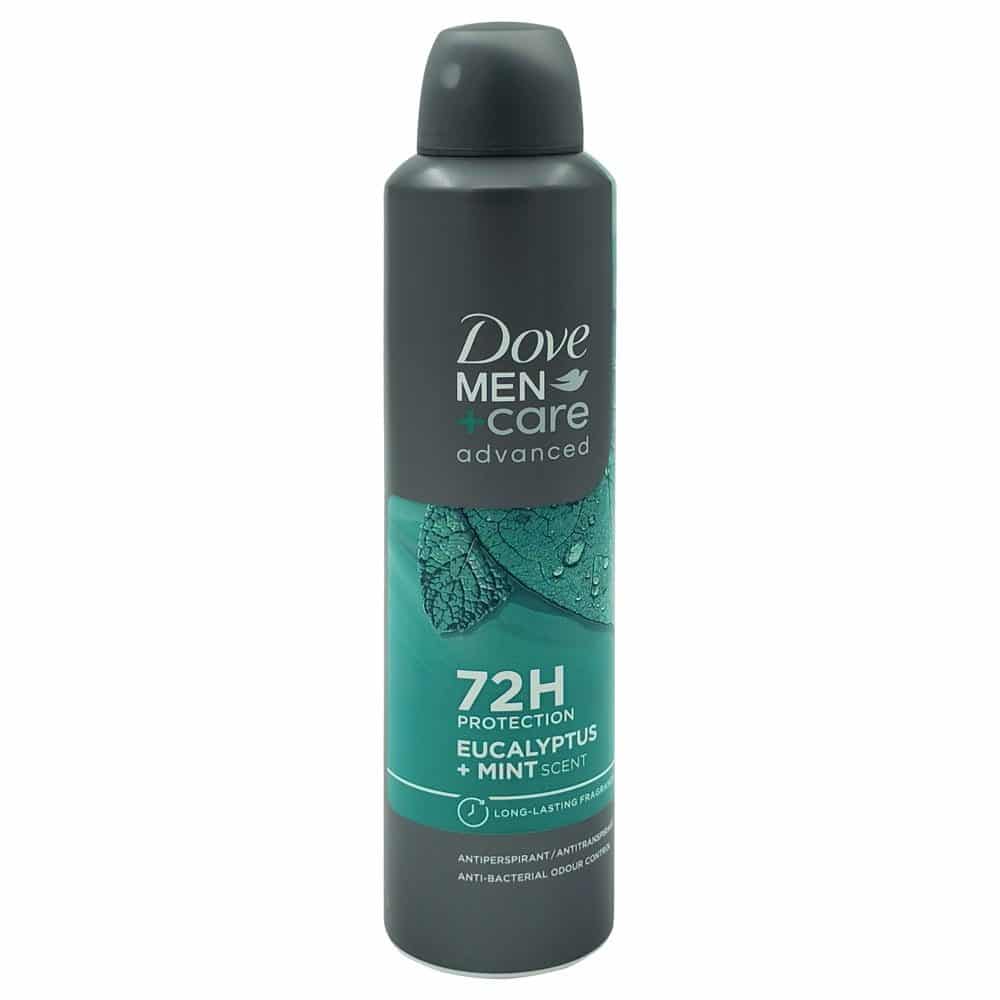 dove-men-eucalyptus-mint-antiperspirant-spray-250ml-rozshoparas اسپری ضد تعریق مردانه داو Dove رايحه اكاليپتوس و نعناع حجم 250 ميل