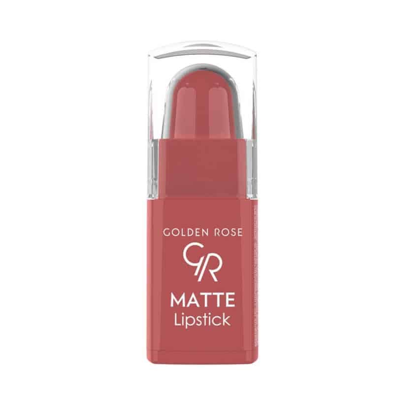 golden-rose-mini-matte-lipstick-no10-rozshoparas رژ لب جامد و مات مینی گلدن رز Golden Rose شماره 10