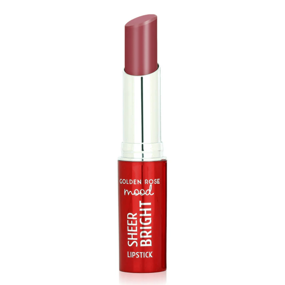 golden-rose-gloss-lipstick-mood-mauve-107-rozshoparas رژ لب براق گلدن رز Golden Rose رنگ Mood Mauve شماره 107