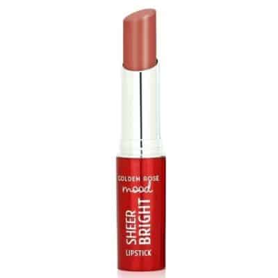 رژ لب براق گلدن رز Golden Rose رنگ Nude Glow شماره 101