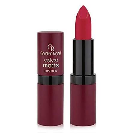 golden-rose-matte-velvet-lipstick-18-rozshoparas رژ لب جامد مات و مخملی گلدن رز Golden Rose شماره 18