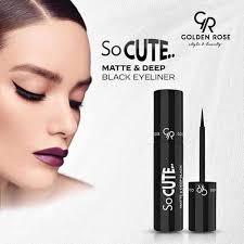 خط چشم مینی مشکی مات گلدن رز Golden Rose مدل So Cute