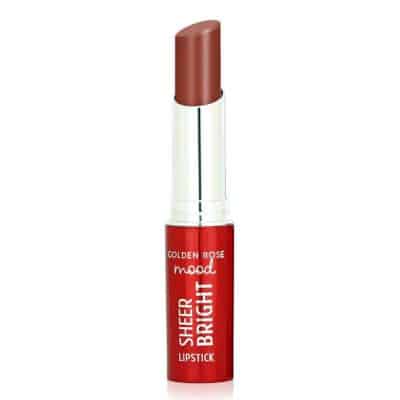رژ لب براق گلدن رز Golden Rose رنگ Hazelnut شماره 105