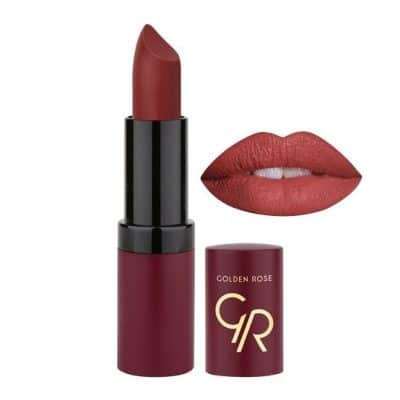رژ لب جامد مات و مخملی گلدن رز Golden Rose شماره 22