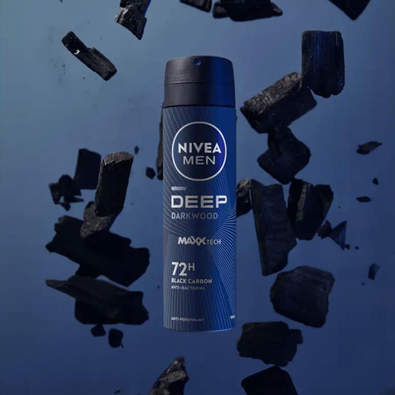 اسپری ضد تعریق مردانه نیوآ Nivea مدل Deep Darkwood حجم 200 ميل