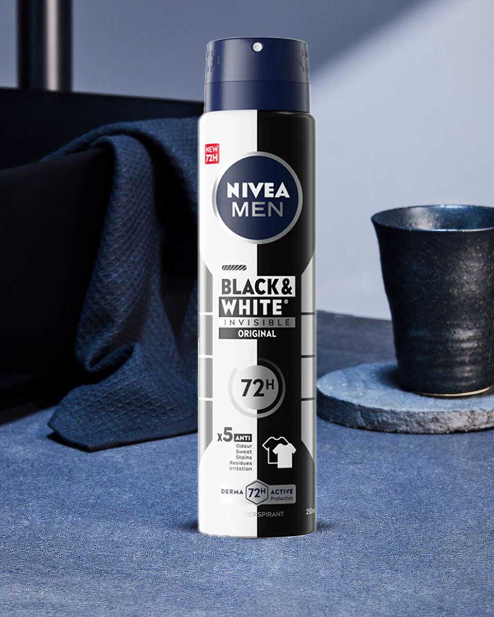 اسپری ضد تعریق مردانه نیوآ Nivea مدل Black & White رايحه Fresh حجم 200 ميل