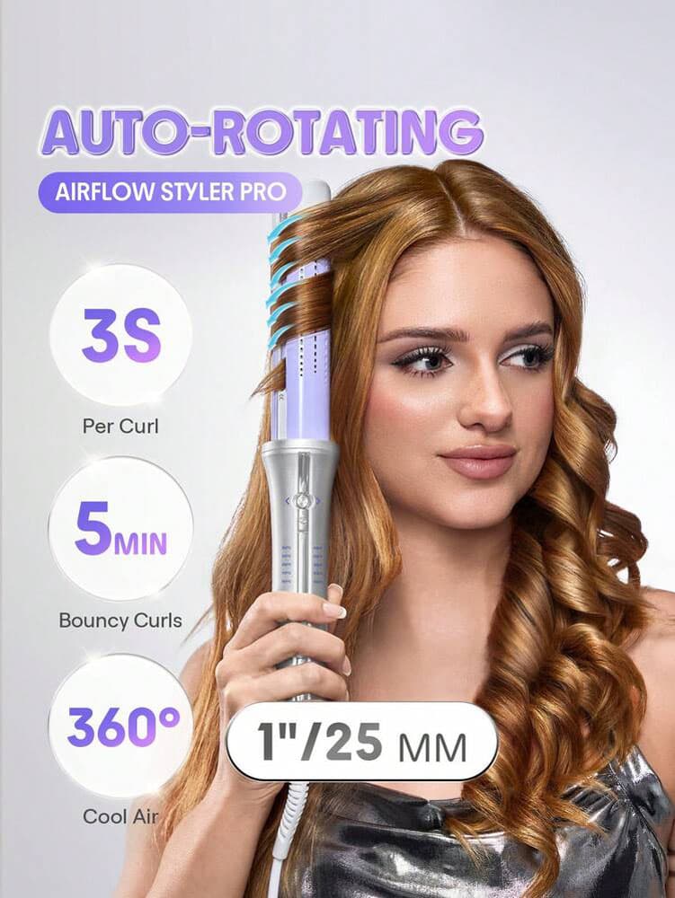 sheglam-hair-one-touch-airflow-styler-pro-7 مشخصات-خرید-قیمت-فروش-دستگاه -کرلی -شیگلم -سایز 25 -مدل دو کاره اوتوماتیک