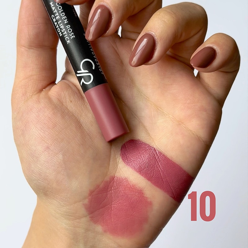 رژ لب مدادی گلدن رز Golden rose مدل Crayon شماره 10