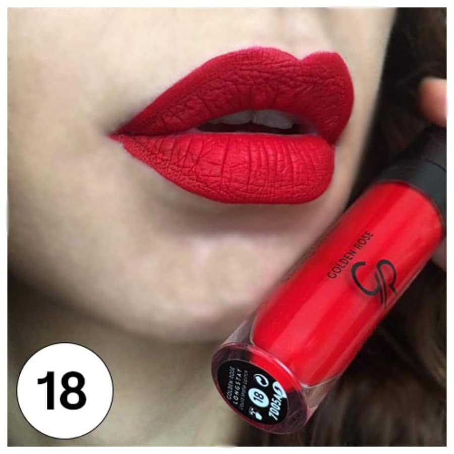 رژ لب مایع مات گلدن رز Golden Rose شماره 18