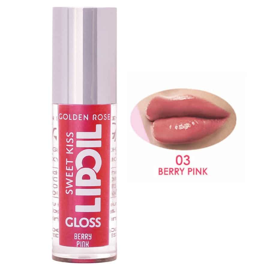 روغن لب گلدن رز Golden Rose مدل Sweet Kiss رنگ Berry Pink شماره 03