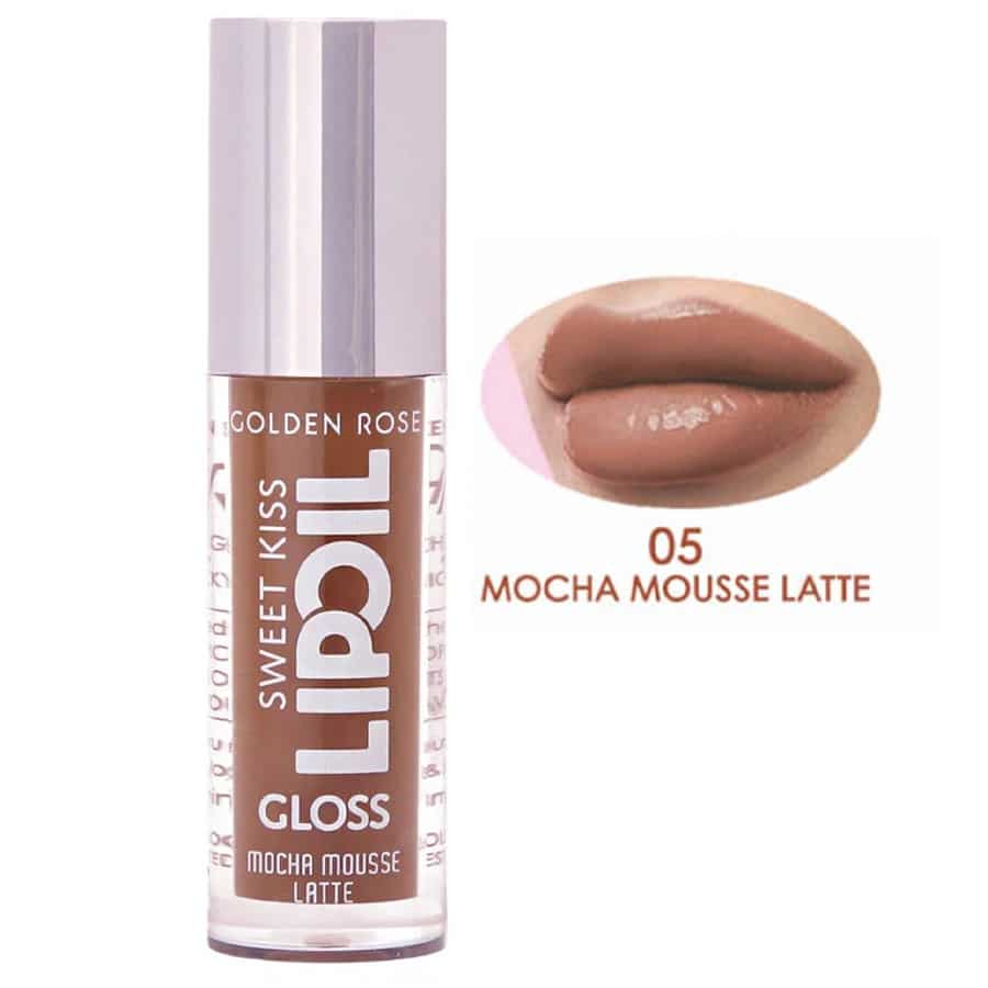 روغن لب گلدن رز Golden Rose مدل Sweet Kiss رنگ Mocha Mousse Latte شماره 05