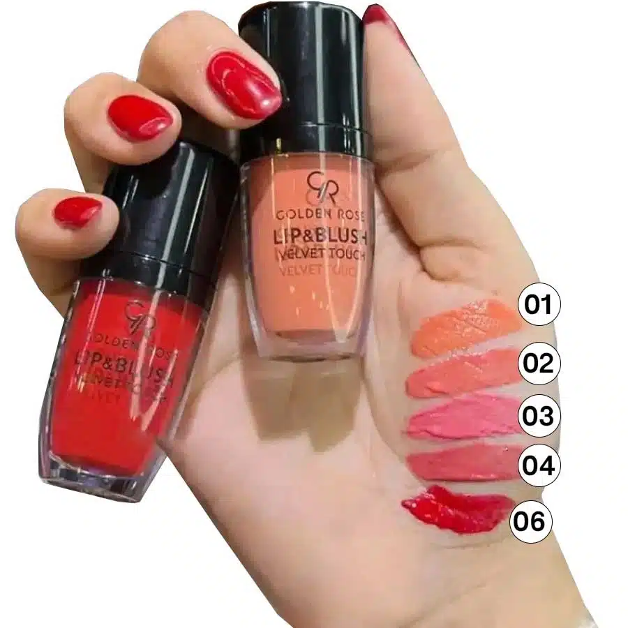 رژ لب و گونه گلدن رز Golden Rose مدل Velvet Touch شماره 06