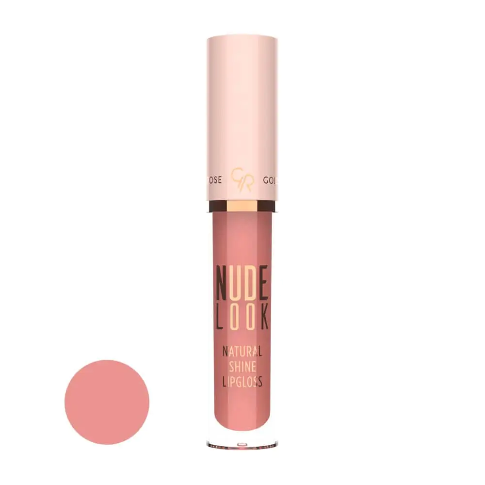 golden-rose-liquid-shine-lipstick-03-coral-nude-rozshoparas رژ لب مایع براق گلدن رز Golden Rose شماره 03 رنگ Coral Nude