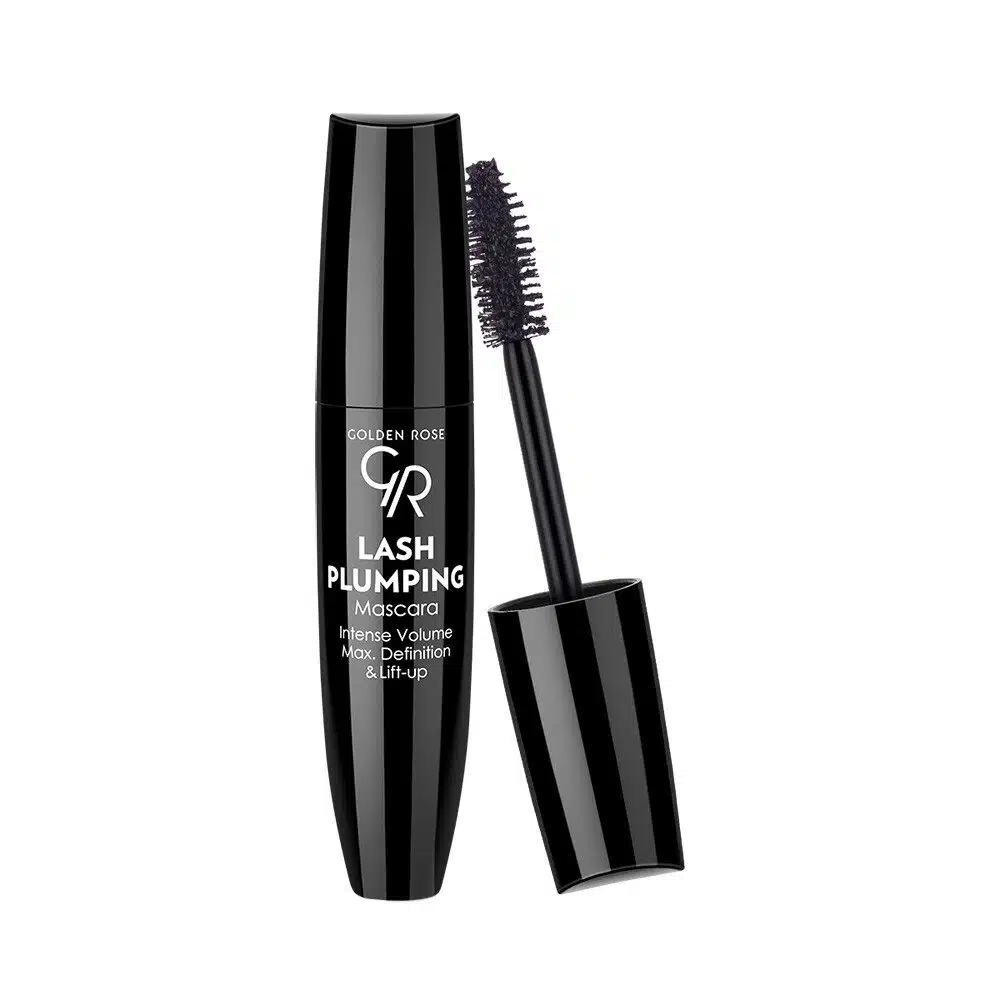 golden-rose-lash-plumping-volumizing-lifting-mascara-rozshoparas ریمل حجم دهنده و لیفت کننده گلدن رز Golden Rose مدل Lash Plumping