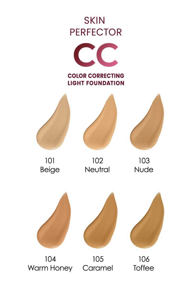 سی سی کرم گلدن رز Golden Rose رنگ Beige شماره 101