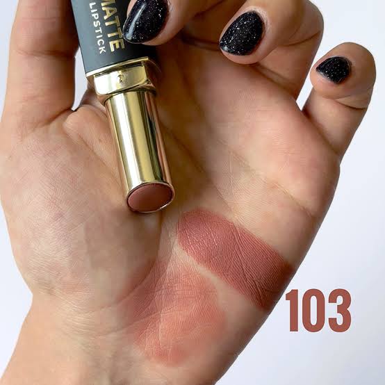 رژ لب جامد مات و مخملی گلدن رز Golden Rose شماره 103