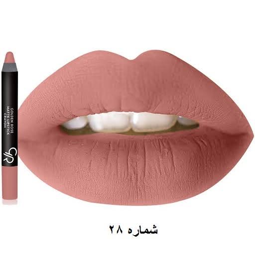 رژ لب مدادی گلدن رز Golden rose مدل Crayon شماره 28