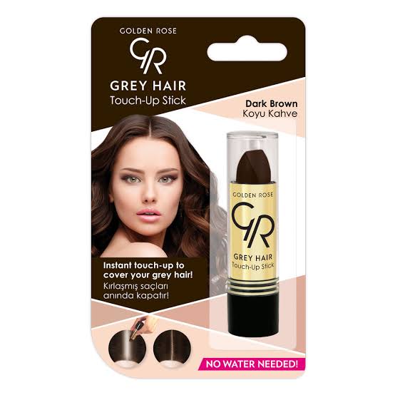 golden-rose-hair-mascara-dark-brown-02-rozshoparas رژ مو گلدن رز Golden rose رنگ قهوه ای تیره شماره 02