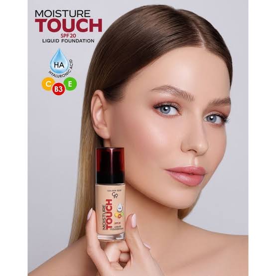 کرم پودر آبرسان گلدن رز Golden Rose مدل Moisture Touch شماره 107