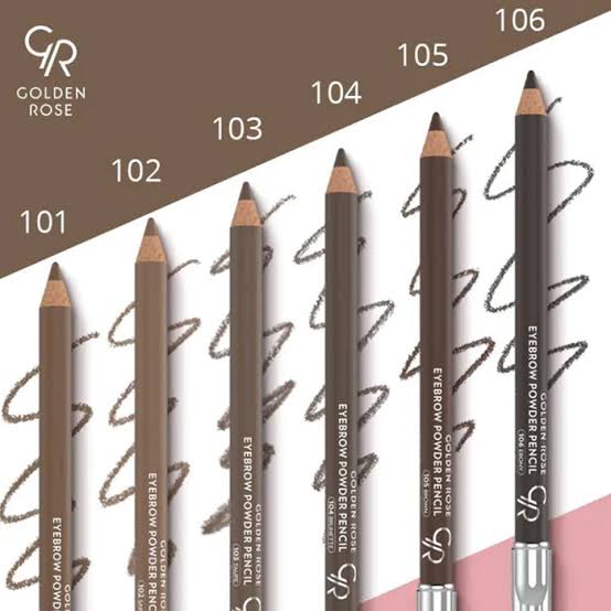 مداد ابرو پودری گلدن رز Golden Rose شماره 103 رنگ Taupe