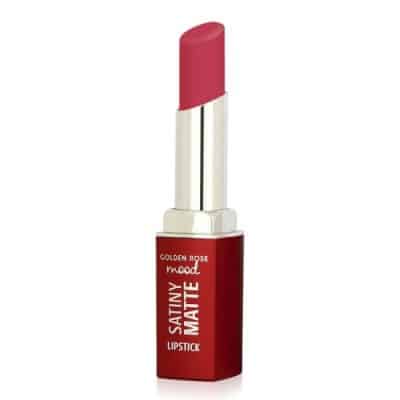 رژ لب مات بادوام ساتینی گلدن رز Golden Rose رنگ Berry Rouge شماره 07