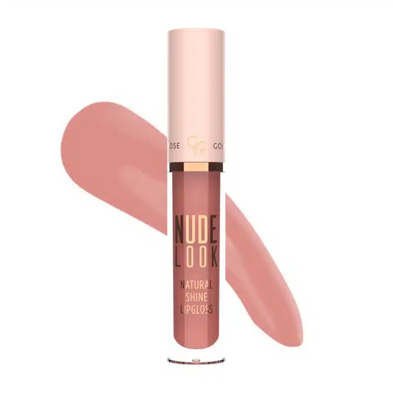 golden-rose-liquid-shine-lipstick-04-peachy-nude-rozshoparas رژ لب مایع براق گلدن رز Golden Rose شماره 04 رنگ Peachy Nude