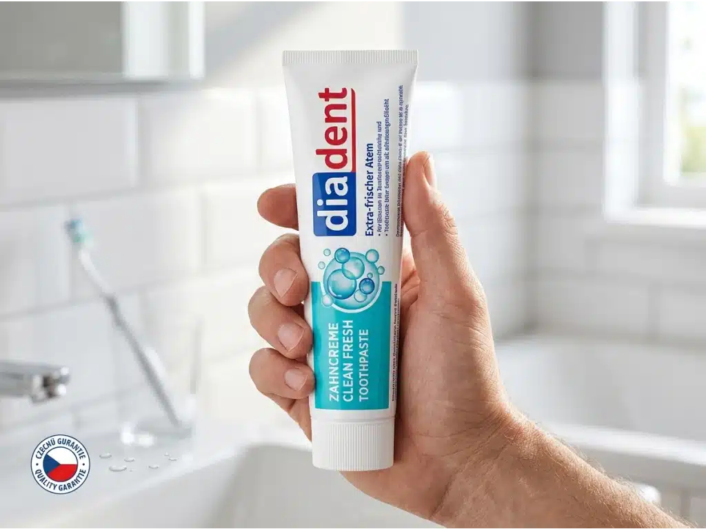 خمير دندان وگن ديادنت Diadent مدل Clean Fresh حجم 125 میل