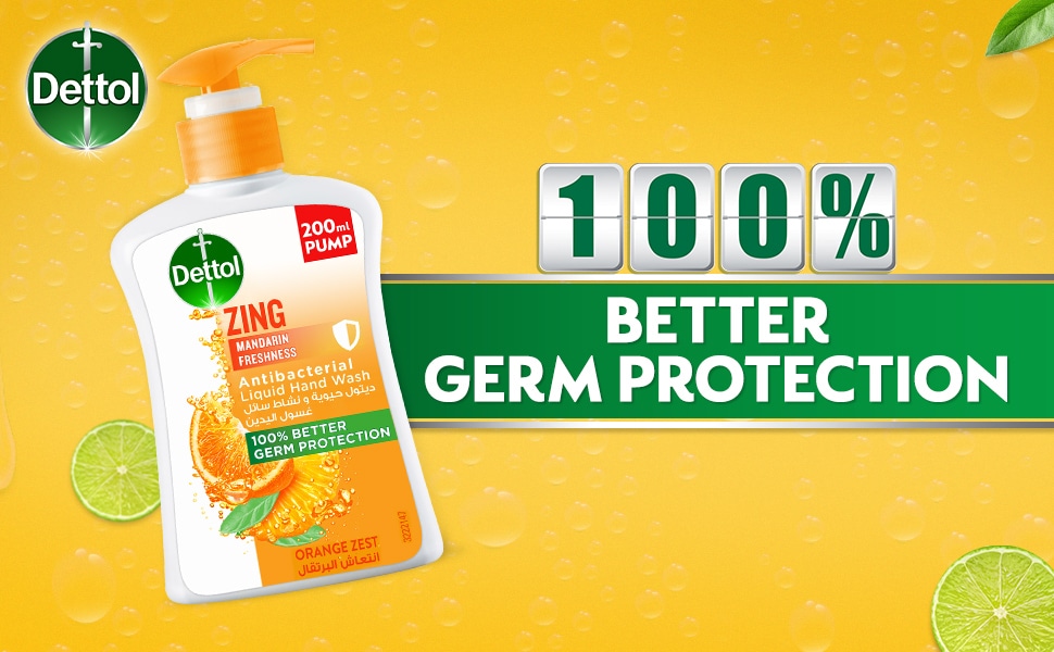 شامپو بدن دتول Dettol رایحه Orange Zest حجم 700 میل