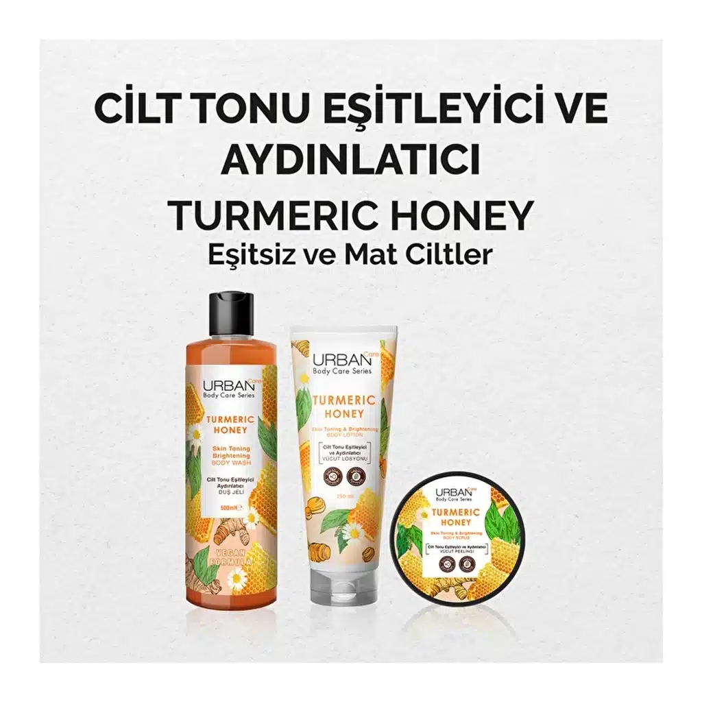 شامپو بدن اوربن کر Urban Care حاوى Turmeric & Honey حجم 500 میل
