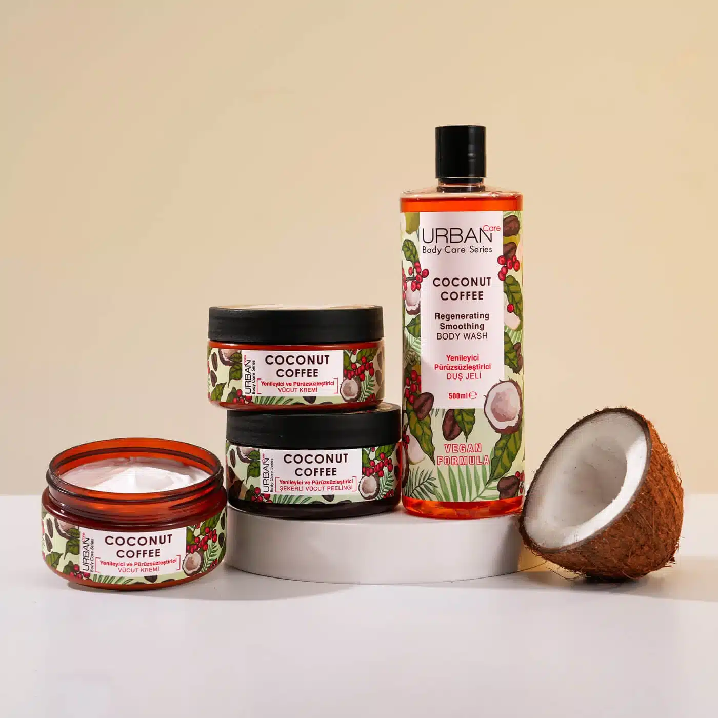 شامپو بدن اوربن کر Urban Care رايحه قهوه و نارگیل حجم 750 میل