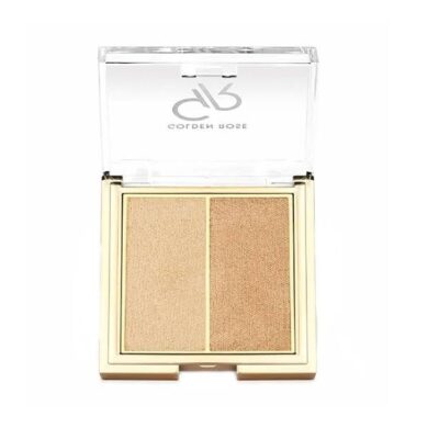 رژ گونه پودری دوتایی گلدن رز Golden Rose رنگ Sunshine شماره 102