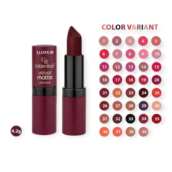 رژ لب جامد گلدن رز Golden Rose شماره 9