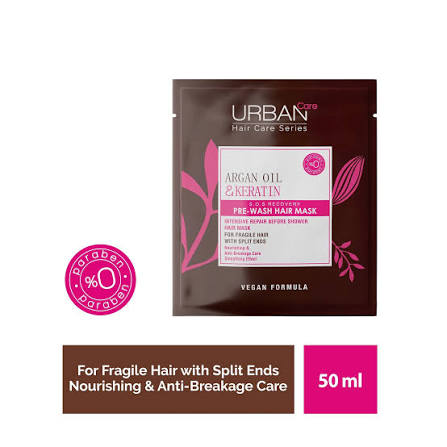ماسك مو اوربن كر Urban Care حاوى مراتين و روغن آرگان حجم 50 ميل