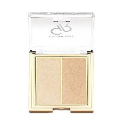 رژ گونه پودری دوتایی گلدن رز Golden Rose رنگ Starlight شماره 101