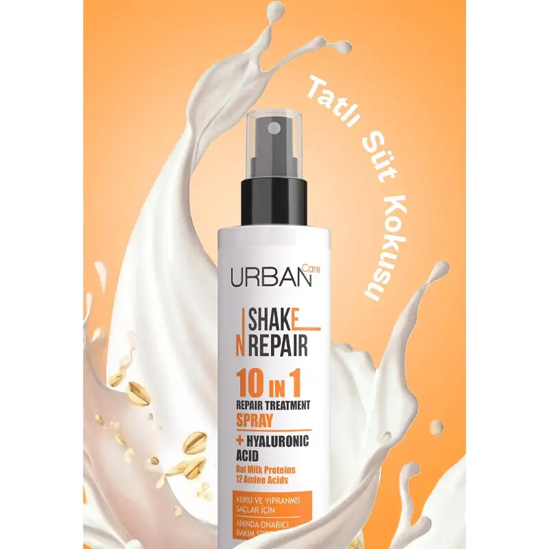 اسپری موی لمینیت و براق کننده اوربن کر Urban care مدل SHAKE & REPAIR حجم 200 میل